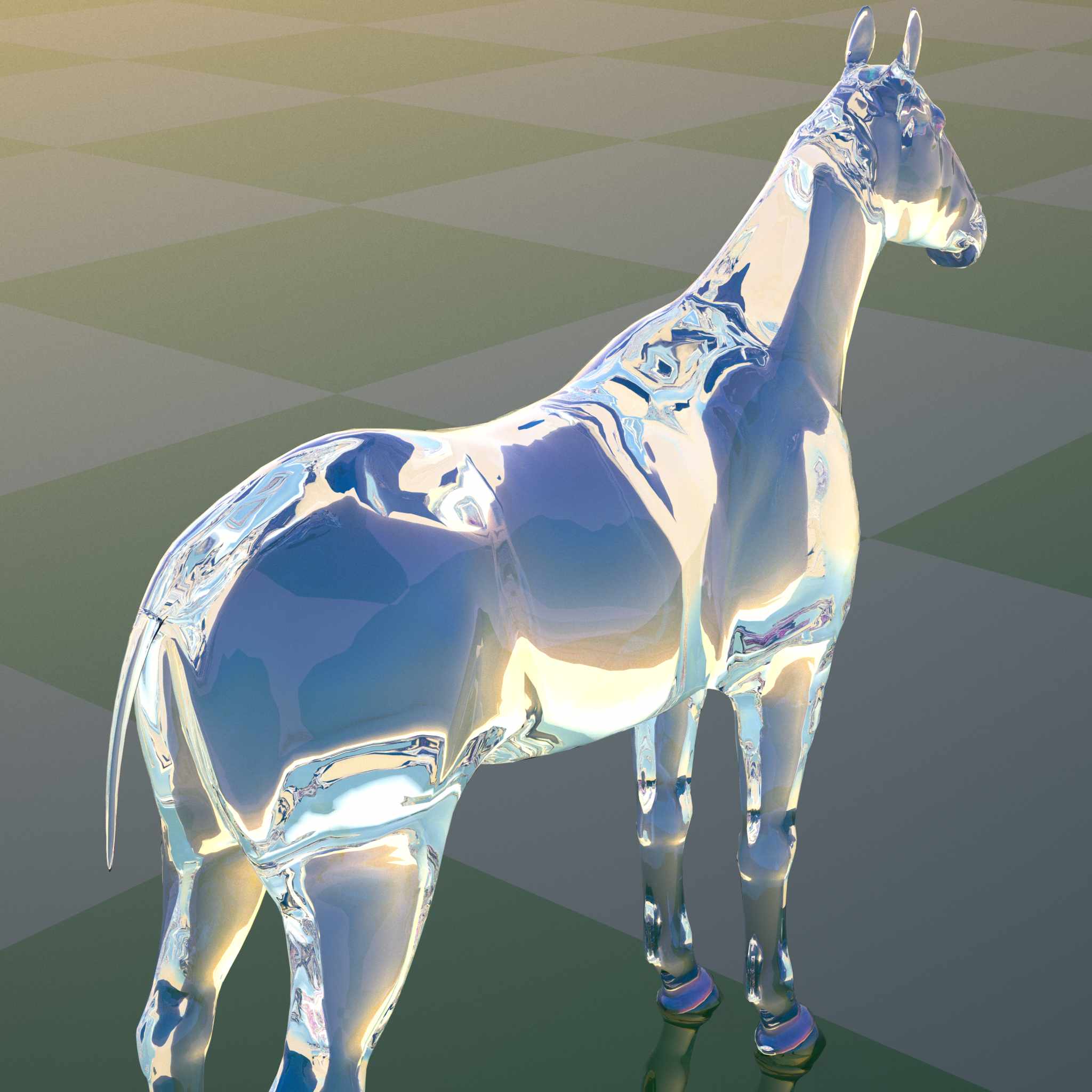 Image: glass horse